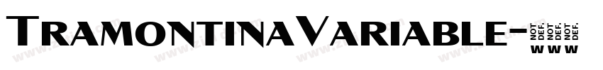 TramontinaVariable字体转换