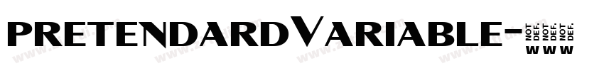 pretendardVariable字体转换