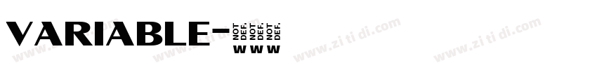 variable字体转换