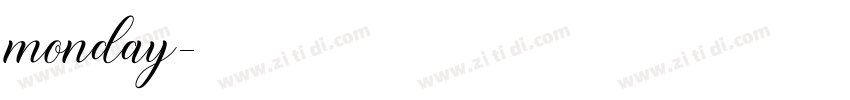 monday字体转换