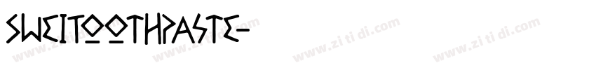 SweiToothpaste字体转换
