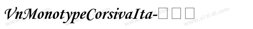 VnMonotypeCorsivaIta字体转换