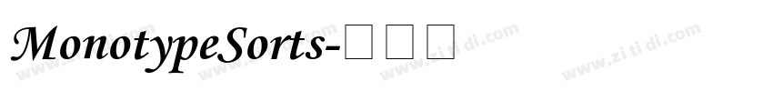 MonotypeSorts字体转换