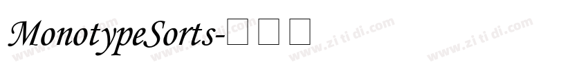 MonotypeSorts字体转换