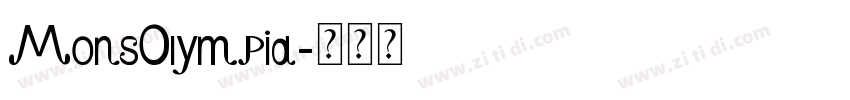 MonsOlympia字体转换