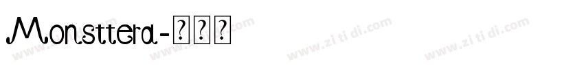Monsttera字体转换