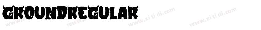 GroundRegular字体转换
