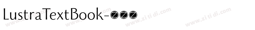LustraTextBook字体转换