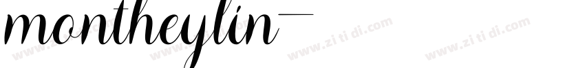 montheylin字体转换