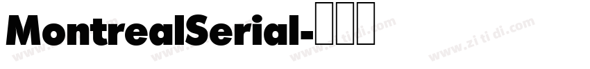 MontrealSerial字体转换
