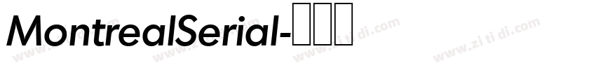 MontrealSerial字体转换