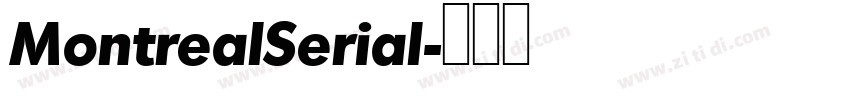 MontrealSerial字体转换