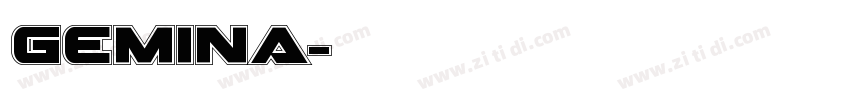 Gemina字体转换