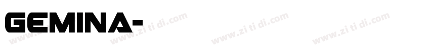 Gemina字体转换