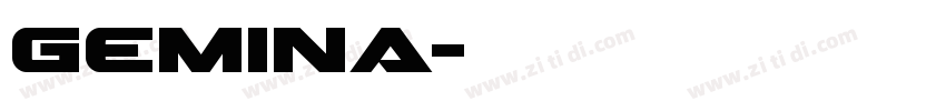 Gemina字体转换