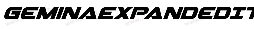 GeminaExpandedItalic字体转换