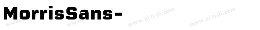 MorrisSans字体转换