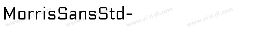 MorrisSansStd字体转换
