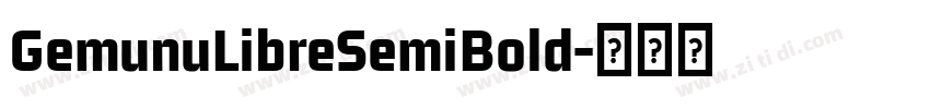 GemunuLibreSemiBold字体转换