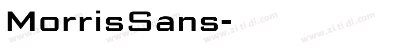 MorrisSans字体转换
