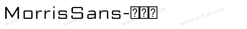 MorrisSans字体转换