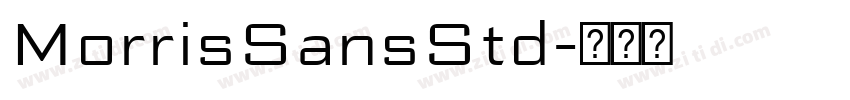 MorrisSansStd字体转换