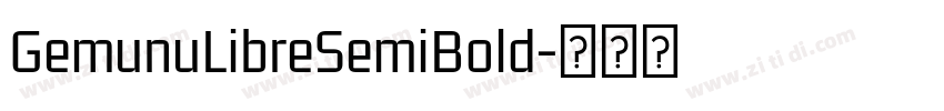 GemunuLibreSemiBold字体转换