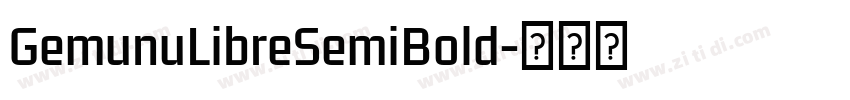 GemunuLibreSemiBold字体转换