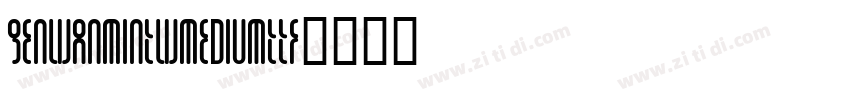 GenWanMinTWMediumTTF字体转换