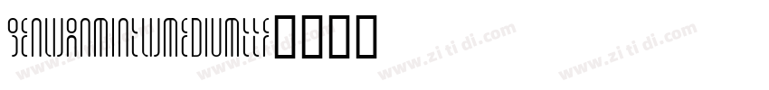 GenWanMinTWMediumTTF字体转换
