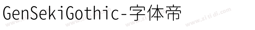 GenSekiGothic字体转换