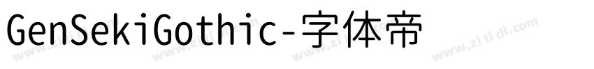 GenSekiGothic字体转换