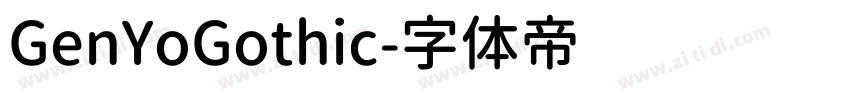 GenYoGothic字体转换