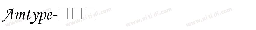 Amtype字体转换