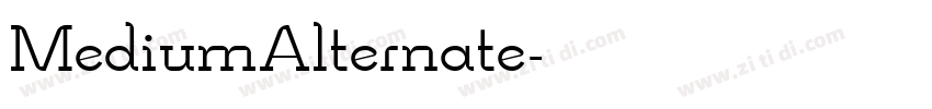 MediumAlternate字体转换