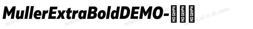 MullerExtraBoldDEMO字体转换