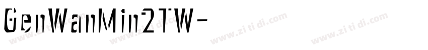 GenWanMin2TW字体转换