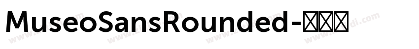 MuseoSansRounded字体转换