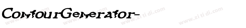 ContourGenerator字体转换