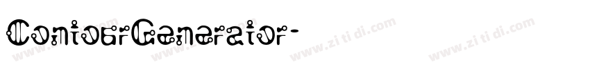 ContourGenerator字体转换