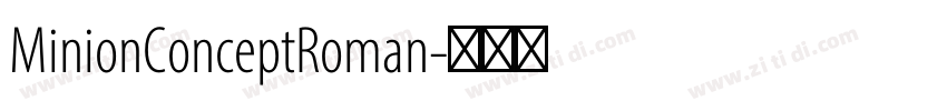 MinionConceptRoman字体转换