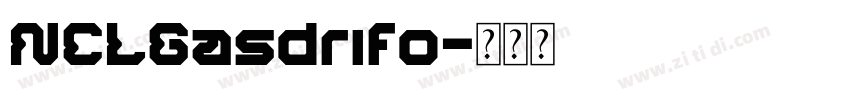 NCLGasdrifo字体转换