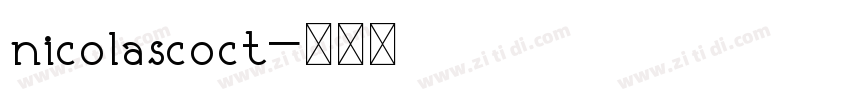 nicolascoct字体转换
