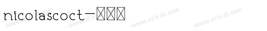 nicolascoct字体转换