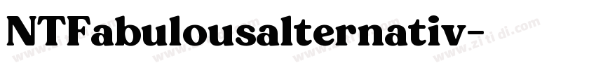 NTFabulousalternativ字体转换