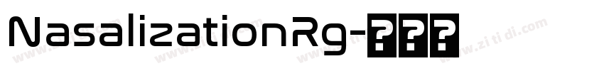 NasalizationRg字体转换