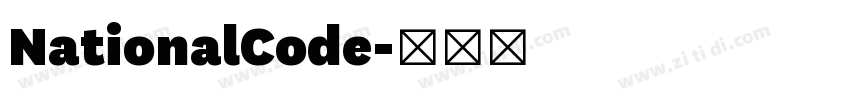 NationalCode字体转换