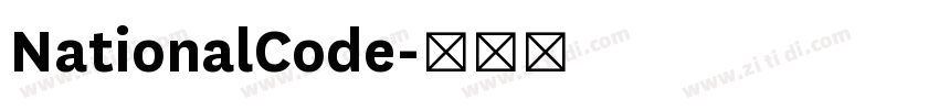 NationalCode字体转换