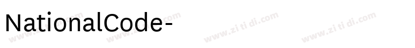 NationalCode字体转换