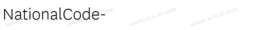 NationalCode字体转换